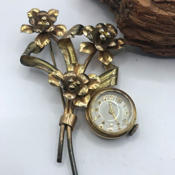 Vintage Imperial watch brooch  - Picture 4 of 6